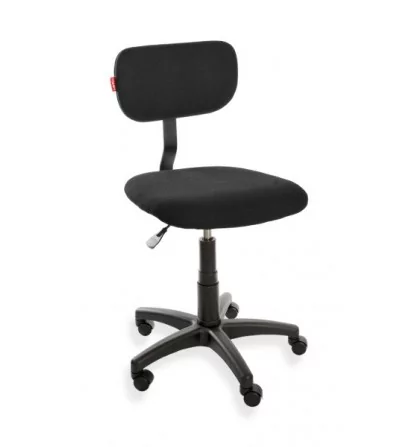 ErgoPlus 01 WH - krzesło przemysłowe - warsztatowe tapicerowane na kółkach
