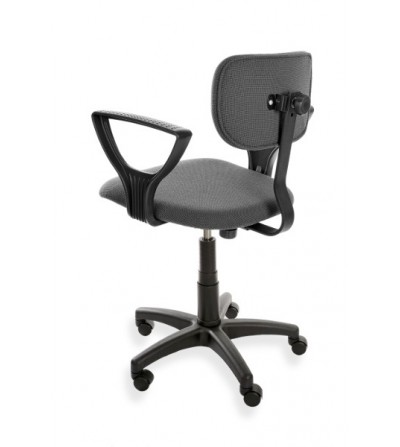 Krzesło przemysłowe ErgoPlus 01 na kółkach, z podłokietnikami, producent