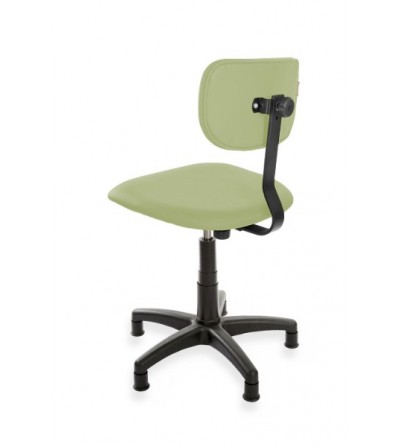 Krzesło laboratoryjne ErgoPlus Eco, ekoskóra, na stopkach