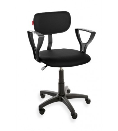 Ergonomiczne krzesło laboratoryjne ErgoPlus Eco, podłokietniki, kółka