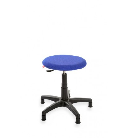 Taboret, stołek, hoker ErgoTab 01, na stopkach, tkanina, regulacja