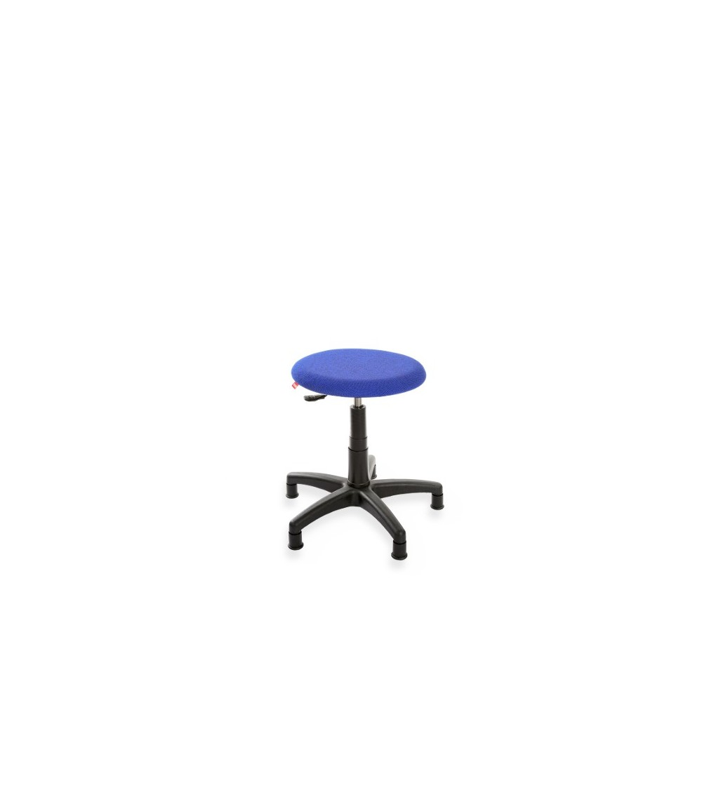 Taboret, stołek, hoker ErgoTab 01, na stopkach, tkanina, regulacja