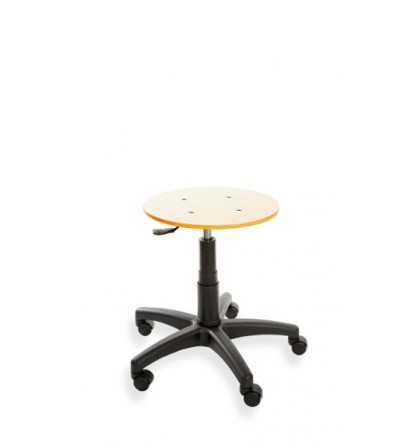 Taboret, stołek, hoker ErgoTab Eco, na stopkach, sklejka, regulacja