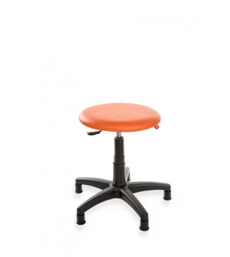 Taboret, stołek, hoker ErgoTab Eco, na stopkach, ekoskóra, regulacja