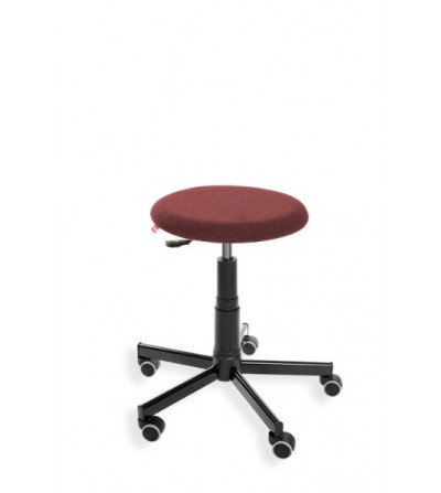 Taboret, stołek, hoker BlackTab 01, na kółkach, regulacja wysokości