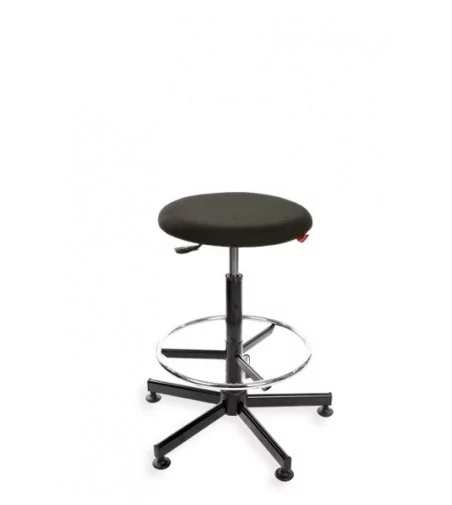 Taboret, stołek, hoker BlackTab 01 - na stopkach, trudnopalne obicie