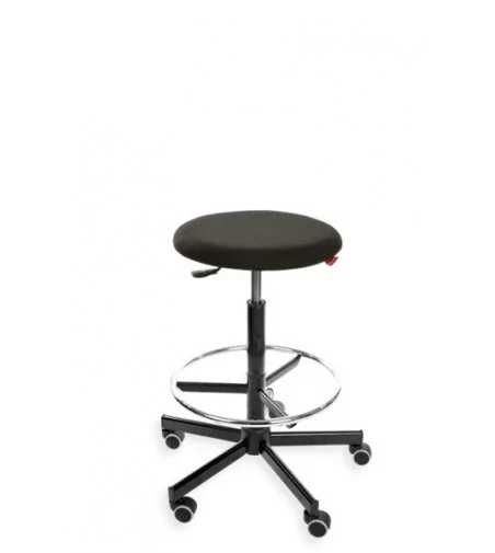 Taboret, stołek, hoker BlackTab 01 - tapicerowany, na stopkach