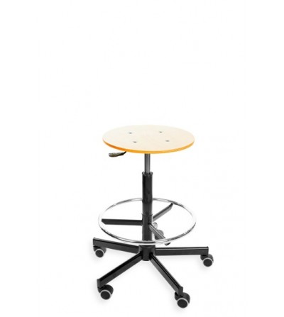 Taboret, stołek, hoker BlackTab sklejka lakierowana, stopki, podnóżek