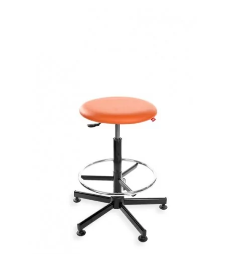 Taboret, stołek, hoker BlackTab Eco - ekoskóra, stopki, podnóżek