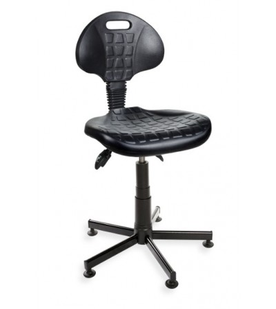 Krzesło przemysłowe z pianki integralnej PurMax na stopkach (asynchro)
