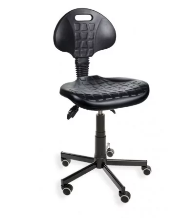 PurMax asynchro WH - obrotowe krzesło laboratoryjne - warsztatowe na kółkach, z mechanizmem asynchronicznym