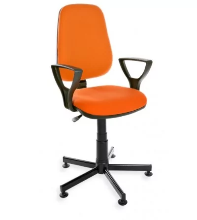 KomfortMax Desert PD - krzesło przemysłowe na stopkach, z podłokietnikami