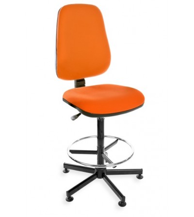 Krzesło przemysłowe - szwalnicze KomfortMax Desert na stopkach, z podnóżkiem (H + RING)