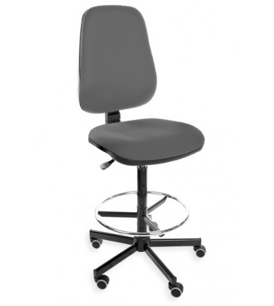 Podwyższane, obrotowe krzesło KomfortMax Desert, z podnóżkiem, na kółkach