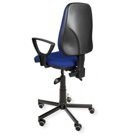 Krzesło przemysłowe  KomfortMax asynchro z podłokietnikami na kółkach