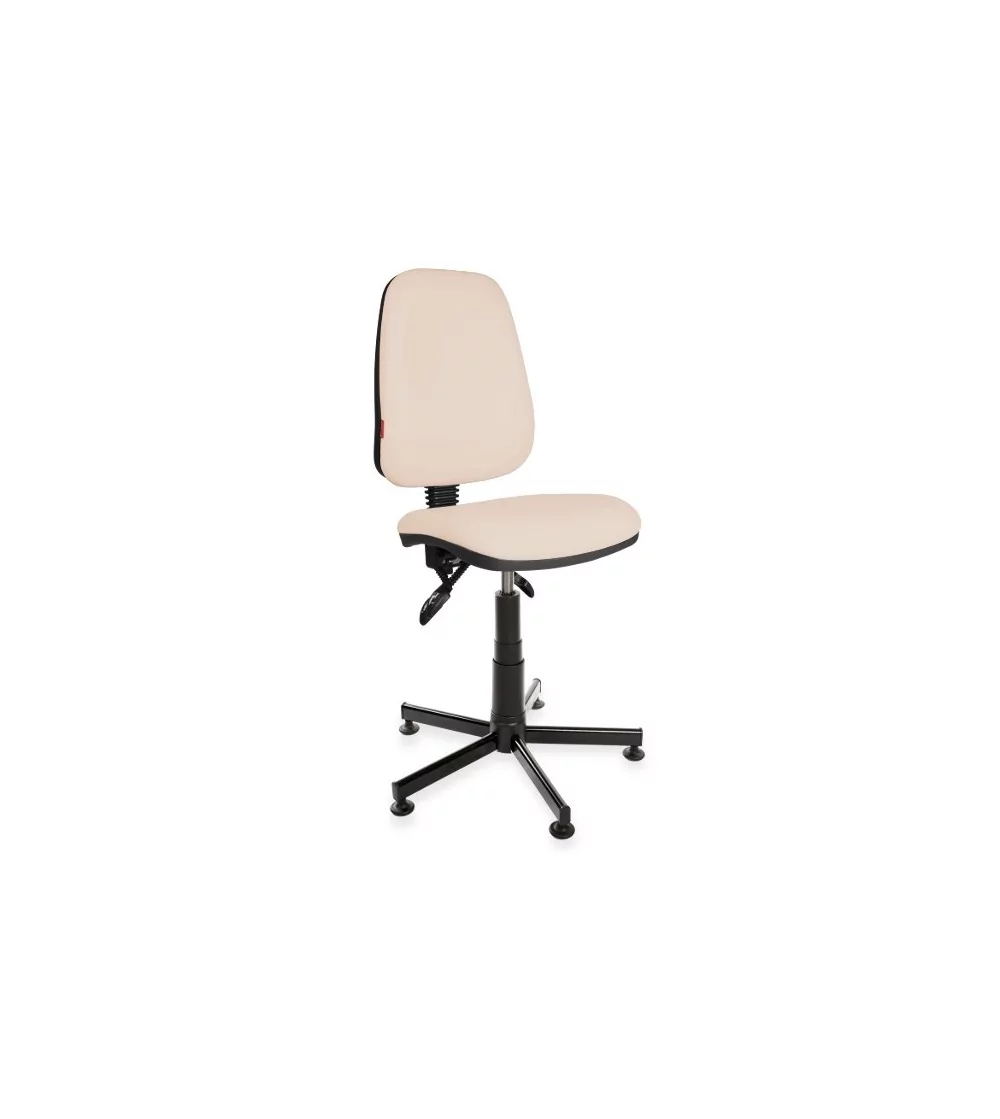 Krzesło warsztatowe wysokie na stopkach KomfortMax Eco asynchro