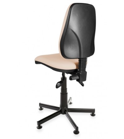Krzesło warsztatowe wysokie na stopkach KomfortMax Eco asynchro