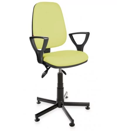 Krzesło laboratoryjne z podłokietnikami KomfortMax Eco asynchro PD