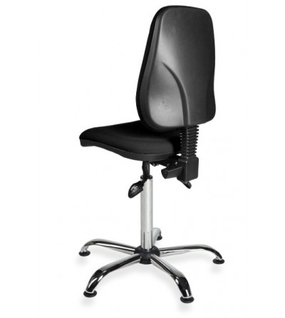 Krzesło kosmetyczne KomfortMax desert chromowana podstawa, stopki