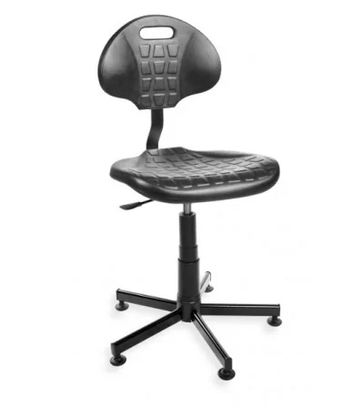 PurMax - obrotowe krzesło przemysłowe, laboratoryjne, warsztatowe, na stopkach