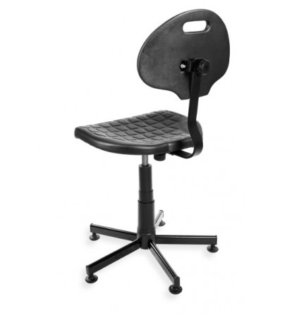 Obrotowe krzesło przemysłowe z pianki PurMax - na stopkach - producent