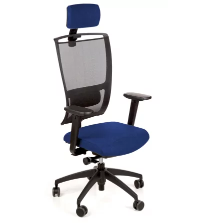Krzesło biurowe SENSE MH granatowe podstawa tworzywo