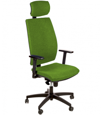 Krzesło biurowe FIBER zielone podstawa tworzywo sztuczne