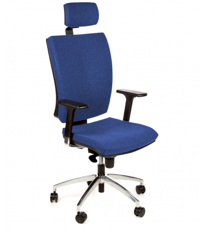 Krzesło biurowe ROOF granatowe podstawa chrome