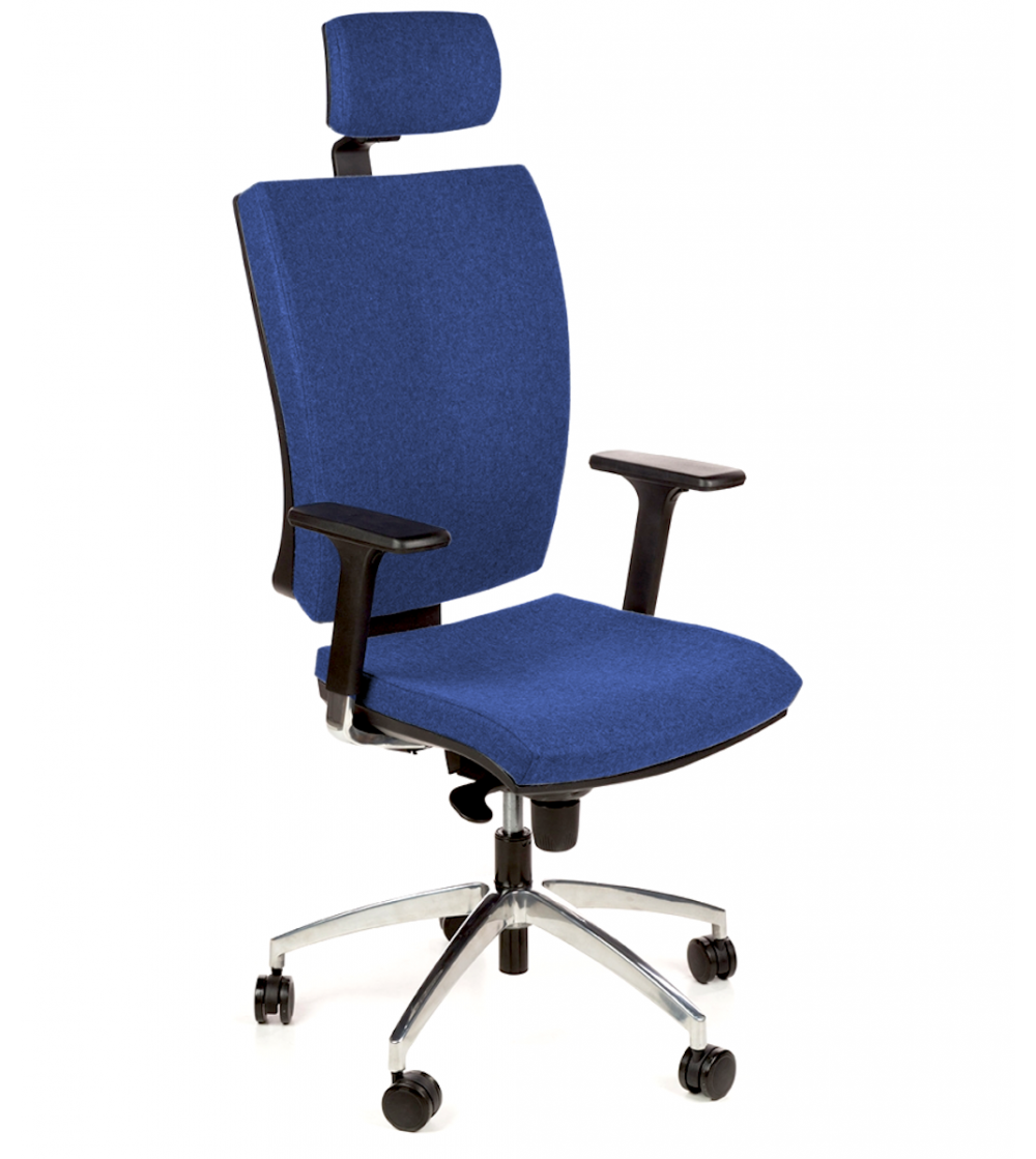 Krzesło biurowe ROOF granatowe podstawa chrome