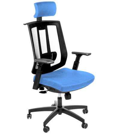Krzesło biurowe Graphite MH jasnoniebieskie podstawa tworzywo sztuczne