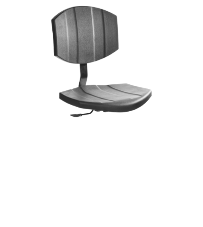 Siedzisko z oparciem do krzesła przemysłowego PurActive - komponenty