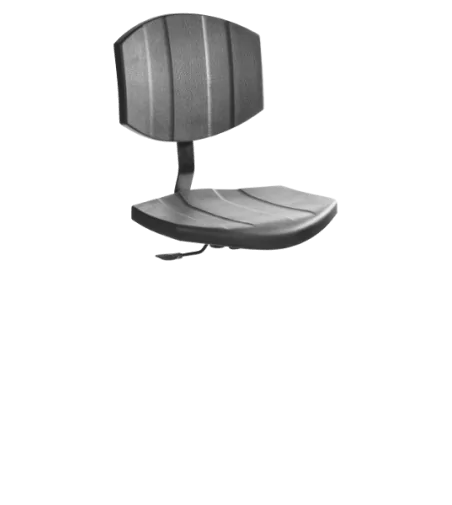 Siedzisko z oparciem do krzesła przemysłowego PurActive - komponenty