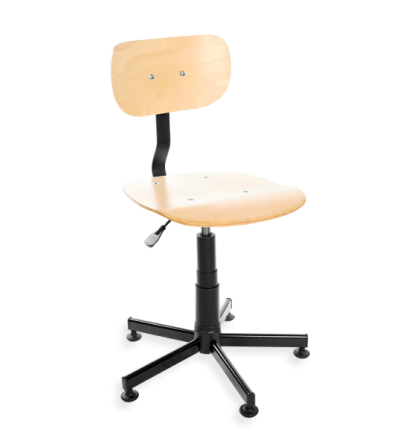 Krzesło przemysłowe ze sklejki Black 02 poduszka gratis