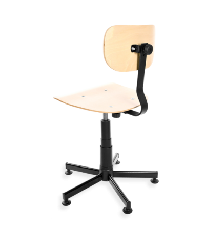 Krzesło przemysłowe ze sklejki Black 02 poduszka gratis