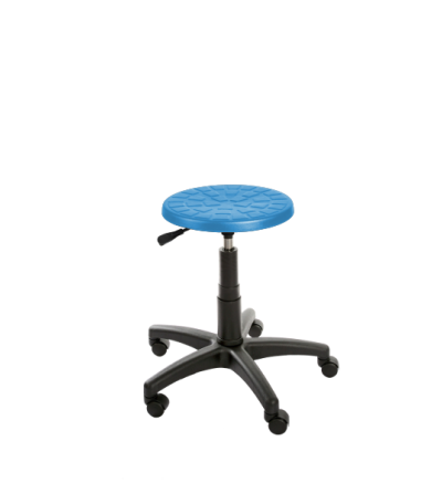 Taboret przemysłowy PurTab z pianki integralnej - bardzo trwały