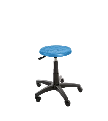 Taboret przemysłowy PurTab z pianki integralnej - bardzo trwały