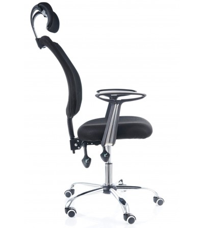 Cruze MH - fotel obrotowy z zagłówkiem i oparciem z siatki