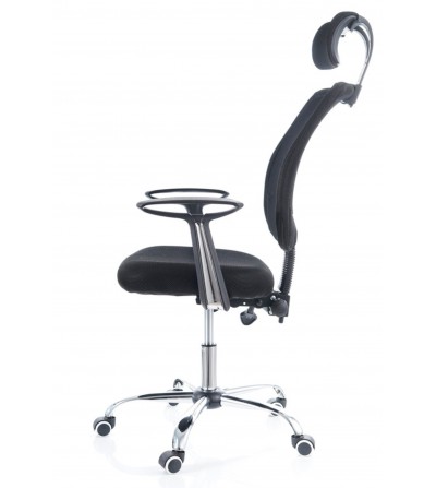 Cruze MH - fotel obrotowy z zagłówkiem i oparciem z siatki