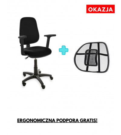 Krzesło biurowe KOMFORT DESERT, obrotowe, na kółkach, podłokietniki