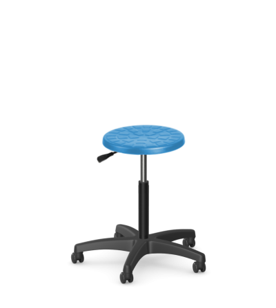 Taboret przemysłowy PurTab z pianki integralnej - bardzo trwały