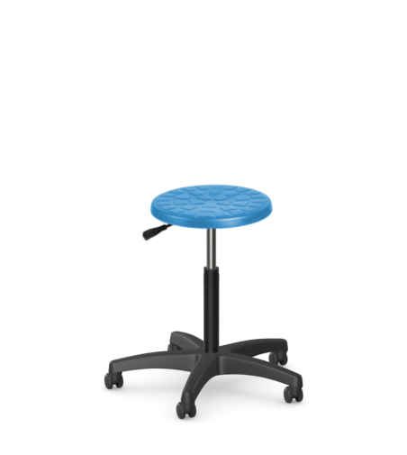 Taboret przemysłowy PurTab z pianki integralnej - bardzo trwały
