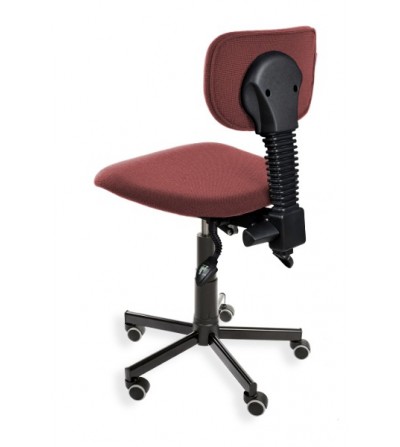 Krzesło przemysłowe, szwalnicze Black 01 na kółkach, od producenta