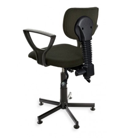 Krzesło przemysłowe Black 01 podłokietniki, stopki, od producenta