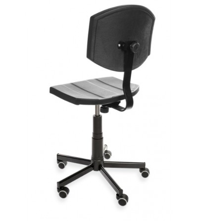 Krzesło laboratoryjne z poliuretanu z regulacją wysokości siedziska