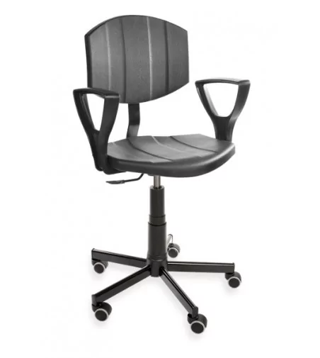 Krzesło laboratoryjne PurActive z podłokietnikami, na kółkach, producent