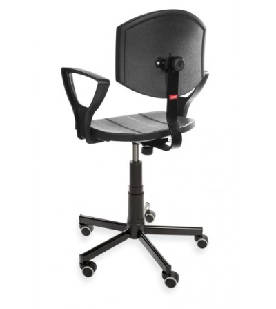 Krzesło laboratoryjne PurActive z podłokietnikami, na kółkach, producent