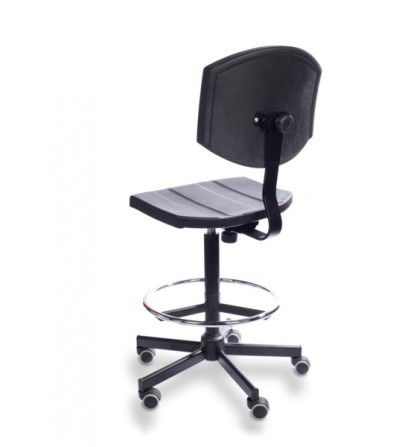 Krzesło podwyższane PurActive - z podnóżkiem, na kółkach, odporne